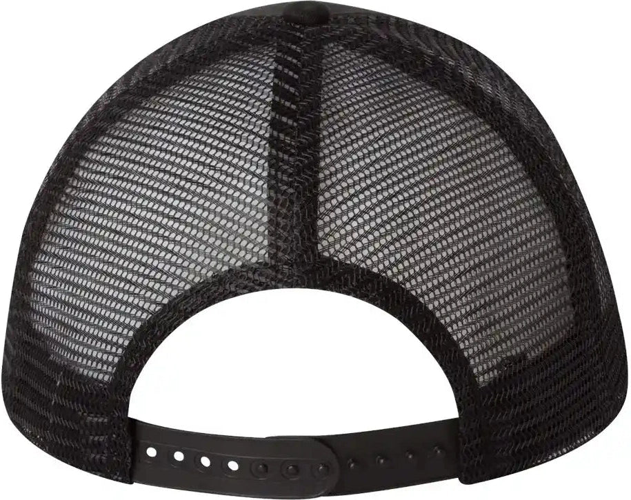 Valucap Vc400 Mesh-back Twill Trucker Cap - Black - Adjustable