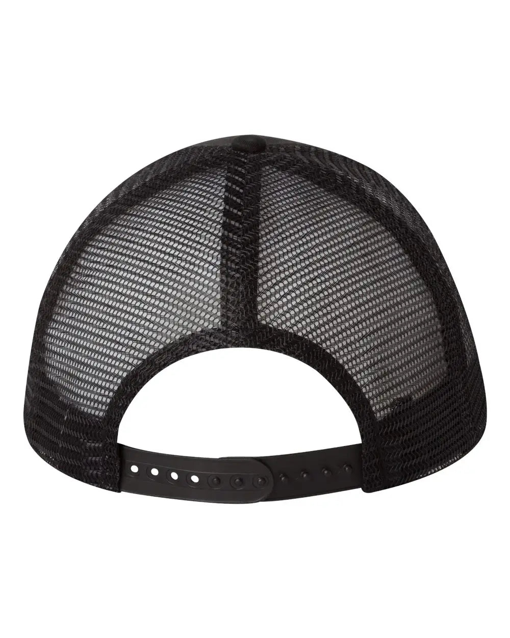 Valucap Vc400 Mesh-back Twill Trucker Cap - Black - one Size Fits Most