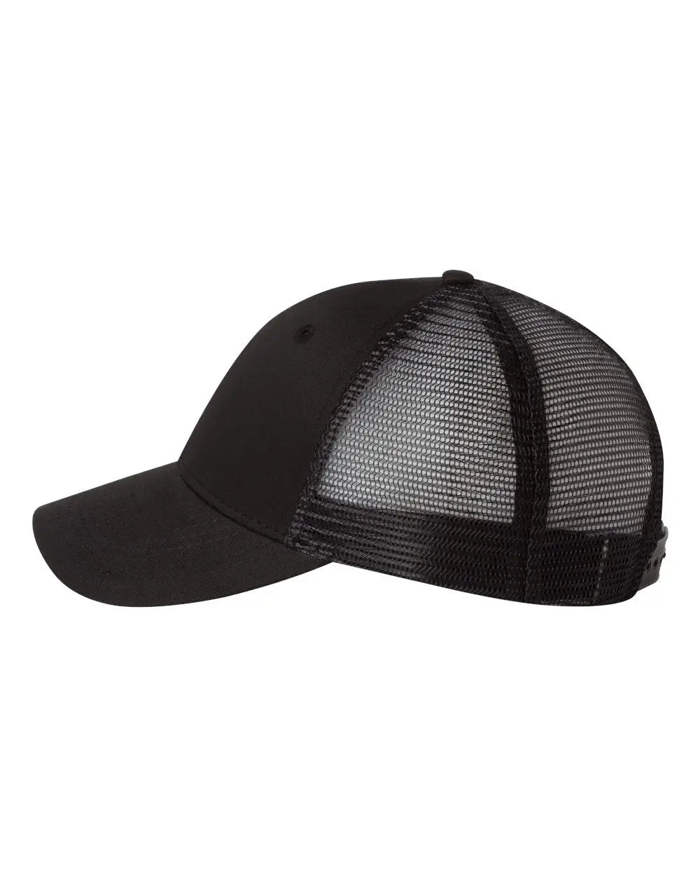 Valucap Vc400 Mesh-back Twill Trucker Cap - Black - one Size Fits Most