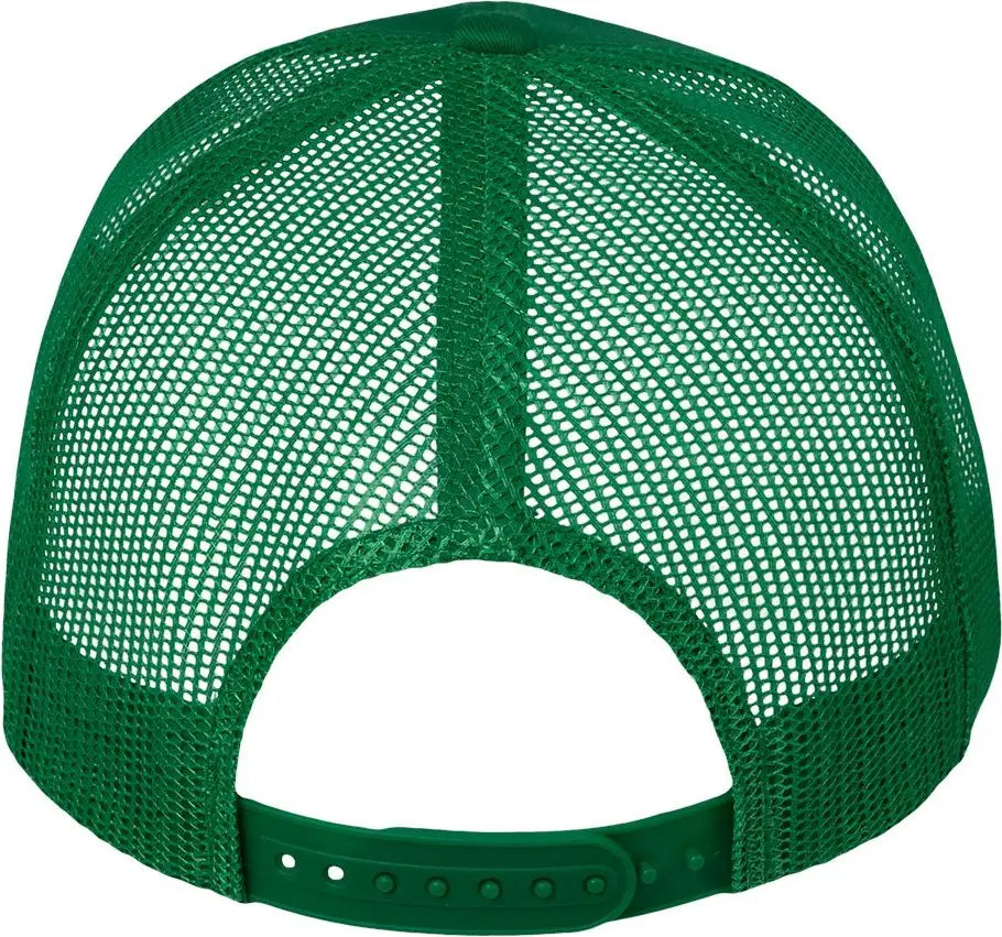 Valucap Vc400 Mesh-back Twill Trucker Cap - Kelly - one Size Fits Most