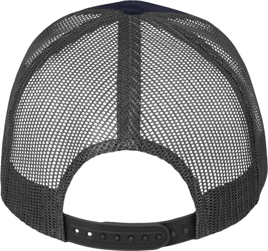 Valucap Vc400 Mesh-back Twill Trucker Cap - Navy Charcoal