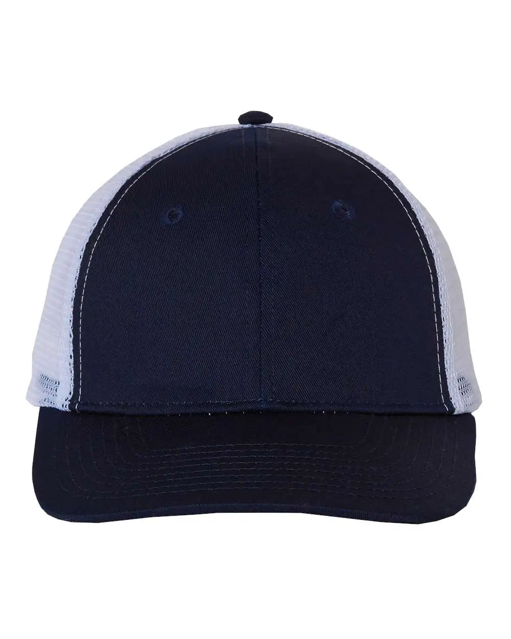 Valucap Vc400 Mesh-back Twill Trucker Cap - Navy White