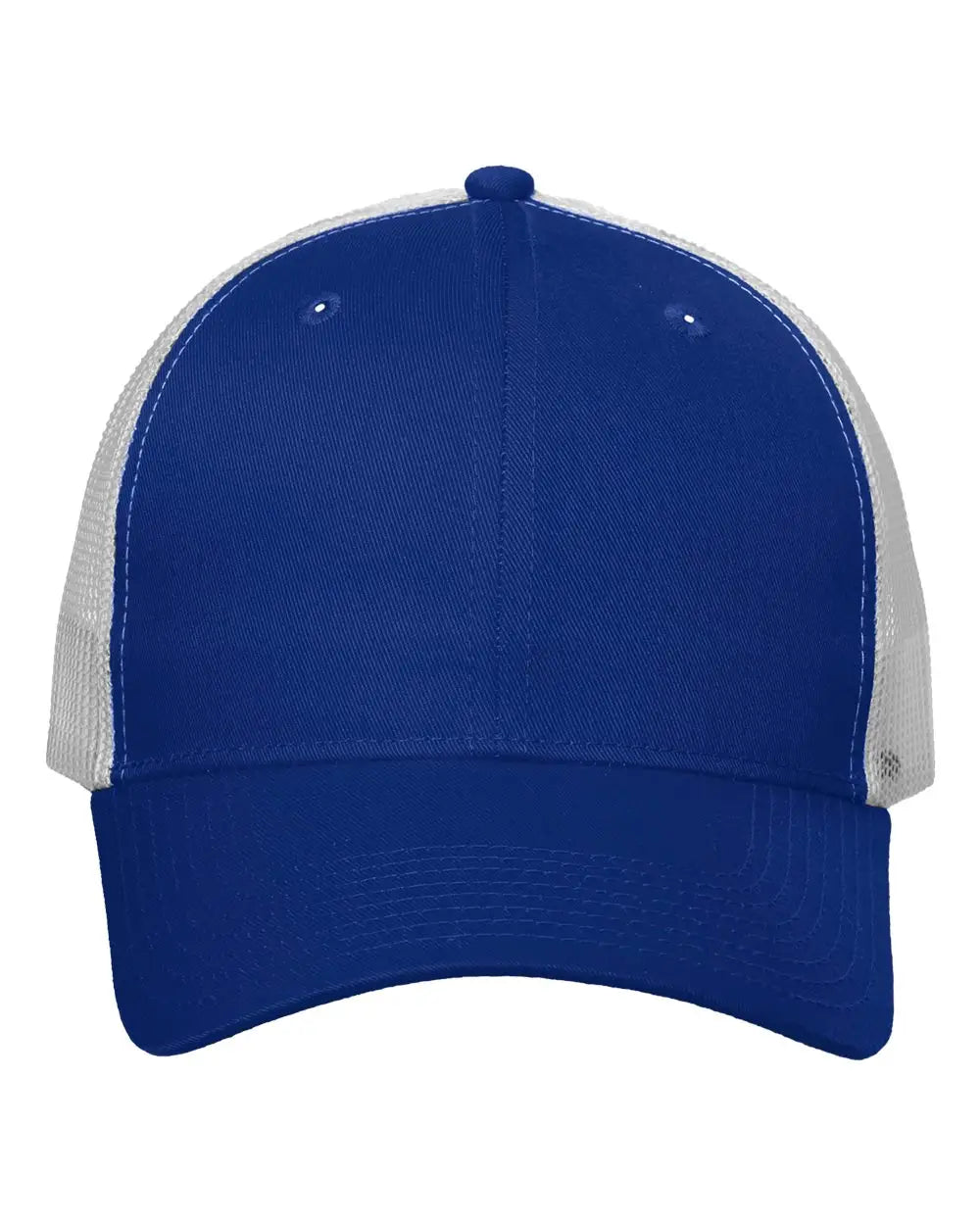 Valucap Vc400 Mesh-back Twill Trucker Cap - Royal White - one Size Fits Most
