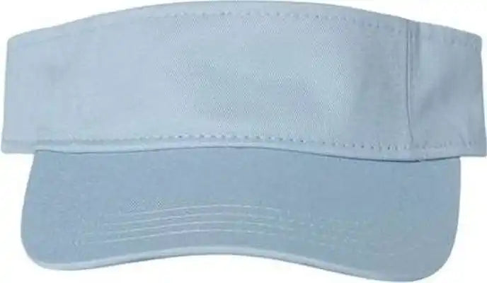 Valucap Vc500 Bio Washed Visor Baby Blue Gray / one Size Fits Most