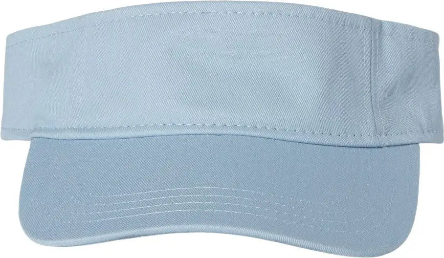 Valucap Vc500 Bio-washed Visor - Baby Blue - one Size Fits Most