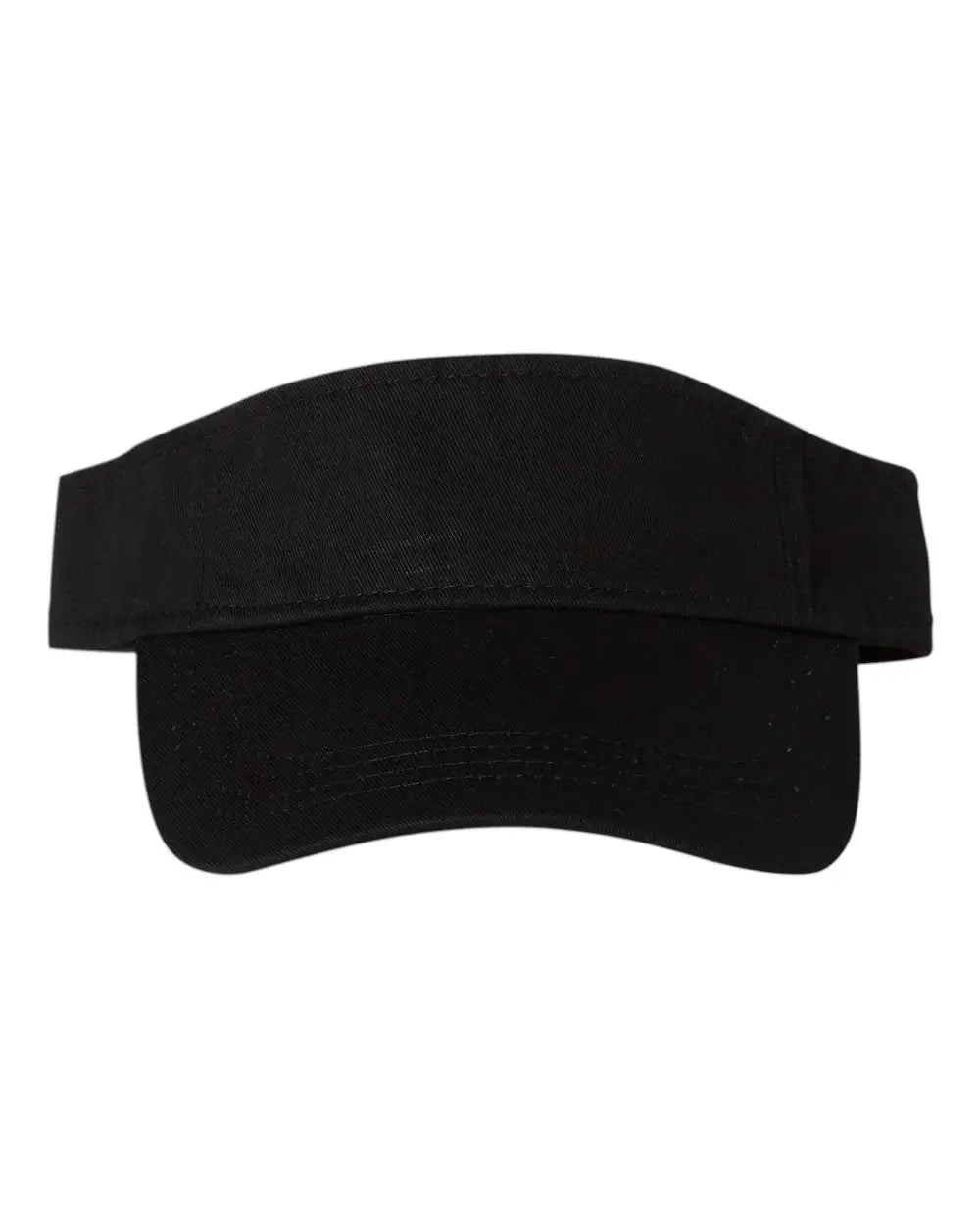 Valucap Vc500 Bio-washed Visor - Black - one Size Fits Most