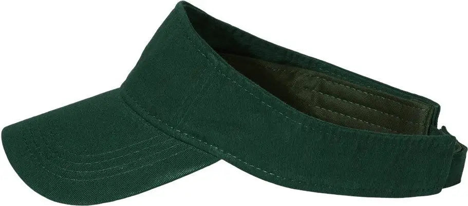 Valucap Vc500 Bio-washed Visor - Forest - one Size Fits Most