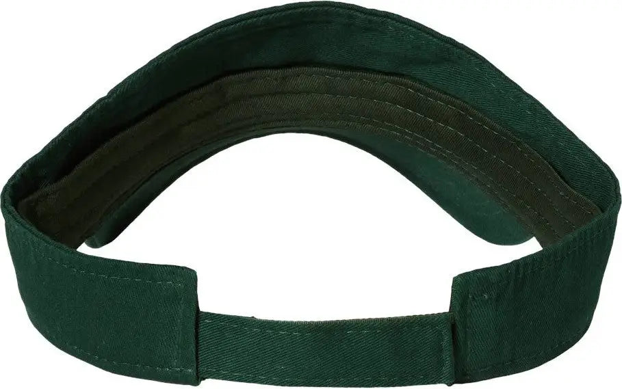 Valucap Vc500 Bio-washed Visor - Forest - one Size Fits Most
