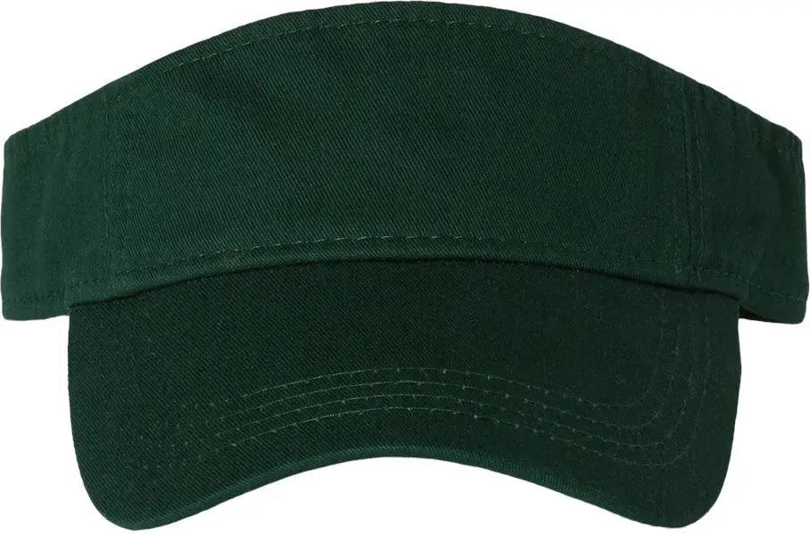 Valucap Vc500 Bio-washed Visor - Forest - one Size Fits Most