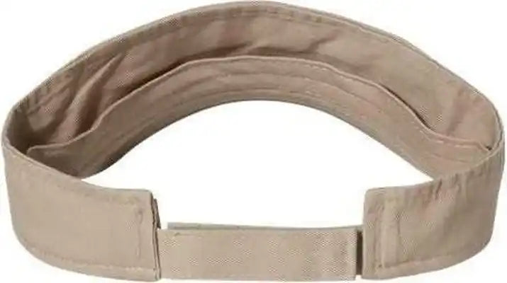 Valucap Vc500 Bio Washed Visor Khaki / one Size Fits Most