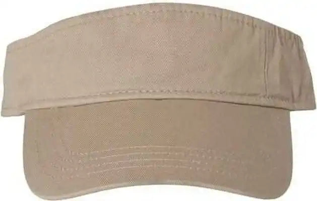 Valucap Vc500 Bio Washed Visor Khaki / one Size Fits Most