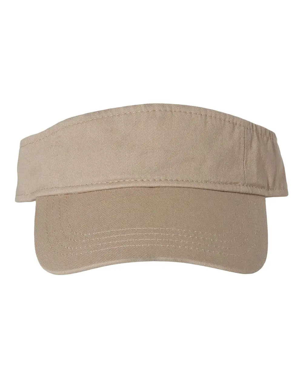 Valucap Vc500 Bio-washed Visor - Khaki - one Size Fits Most
