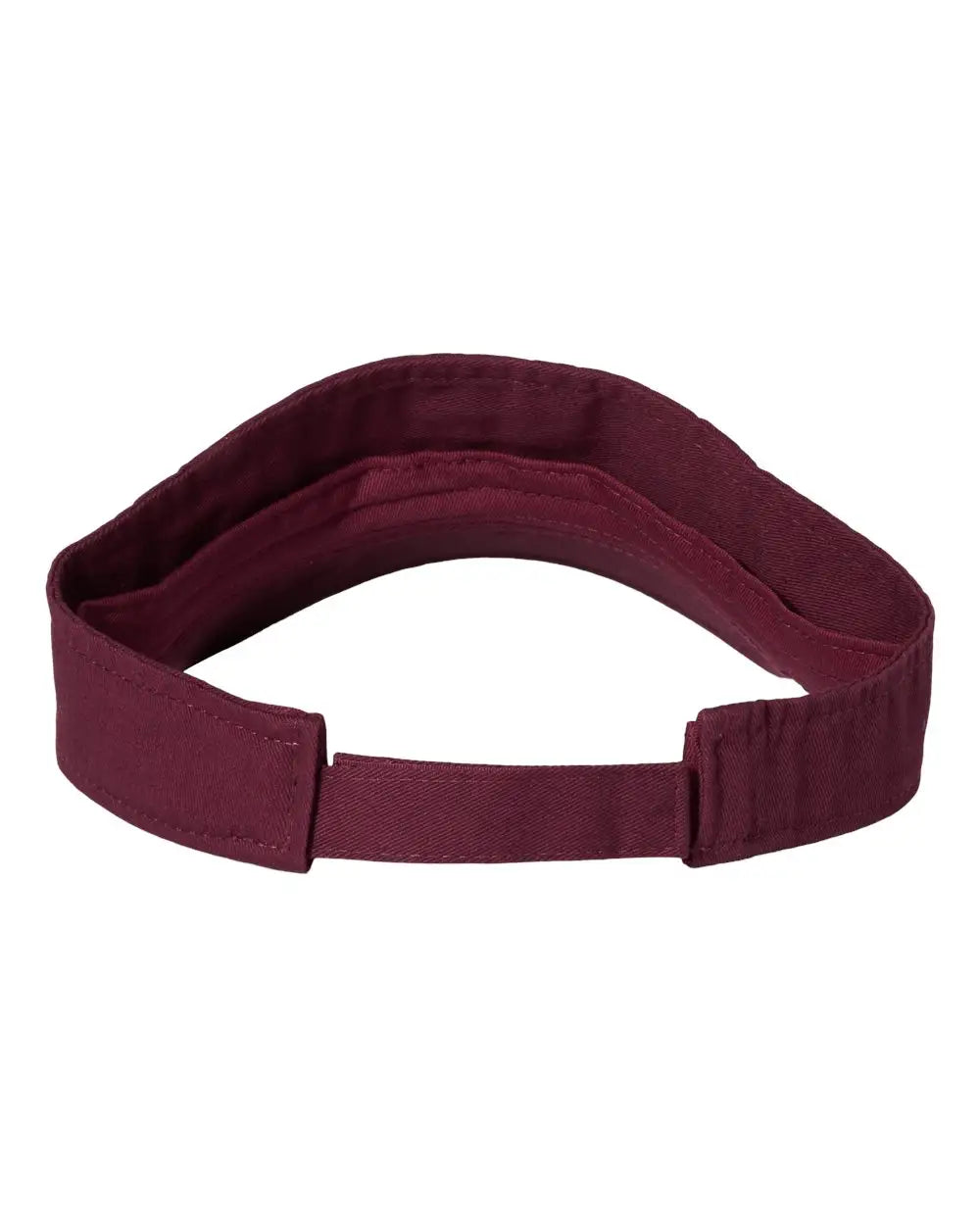 Valucap Vc500 Bio-washed Visor - Maroon - one Size Fits Most