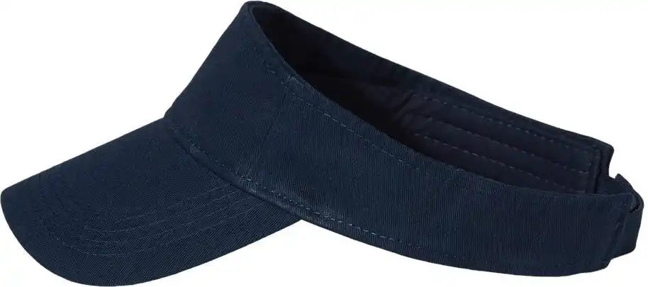 Valucap Vc500 Bio-washed Visor - Navy - Adjustable