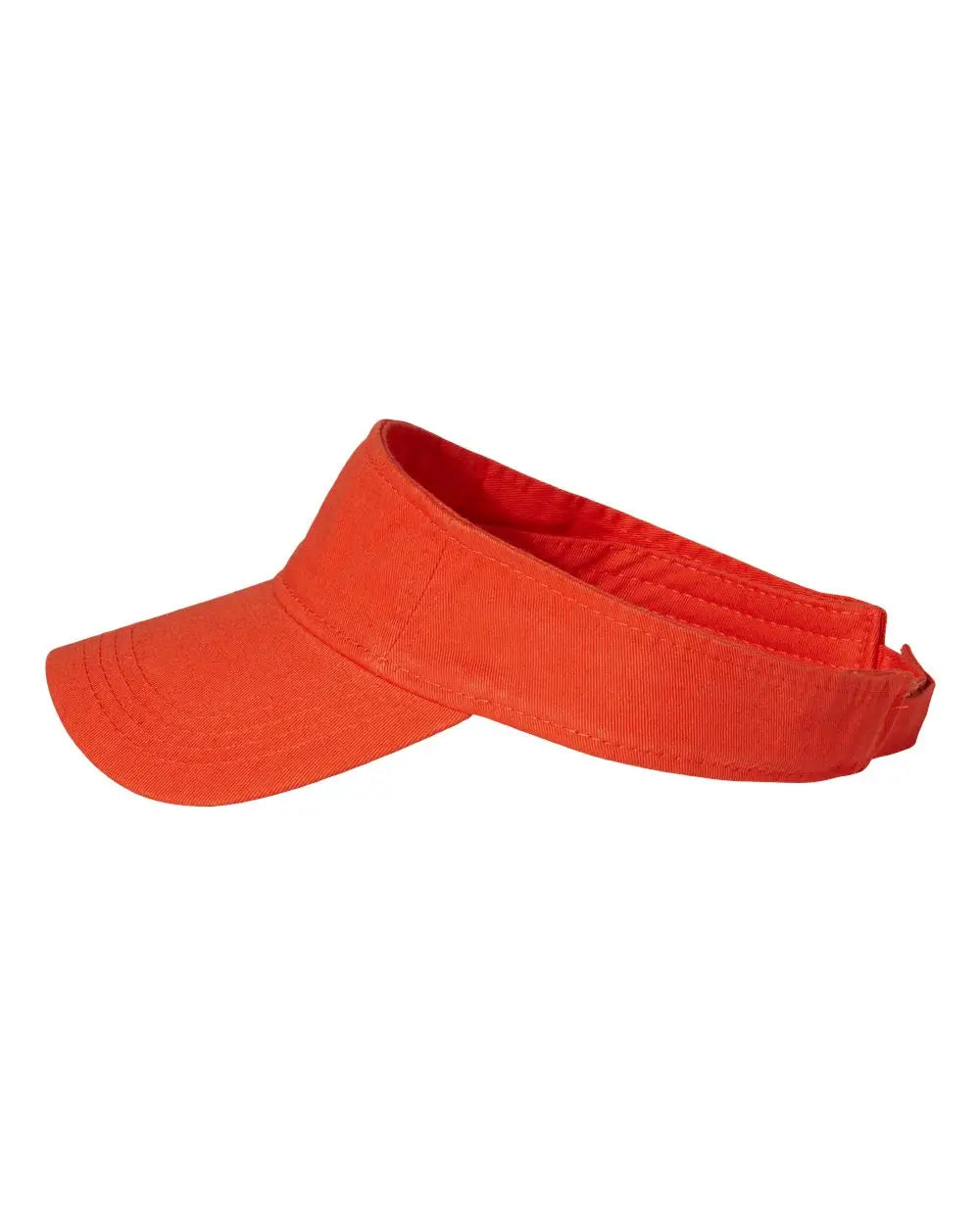Valucap Vc500 Bio-washed Visor - Orange - one Size Fits Most