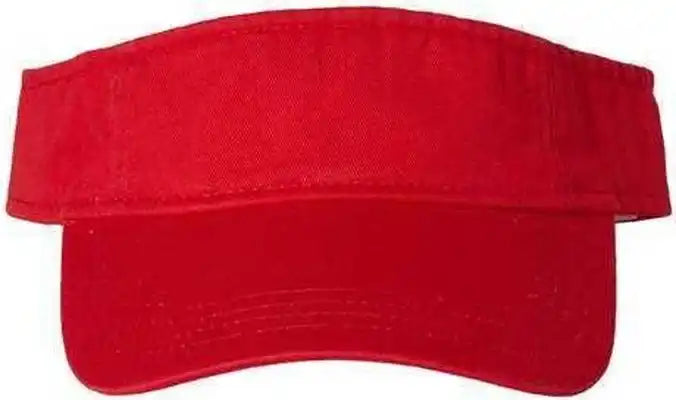 Valucap Vc500 Bio Washed Visor Red / one Size Fits Most