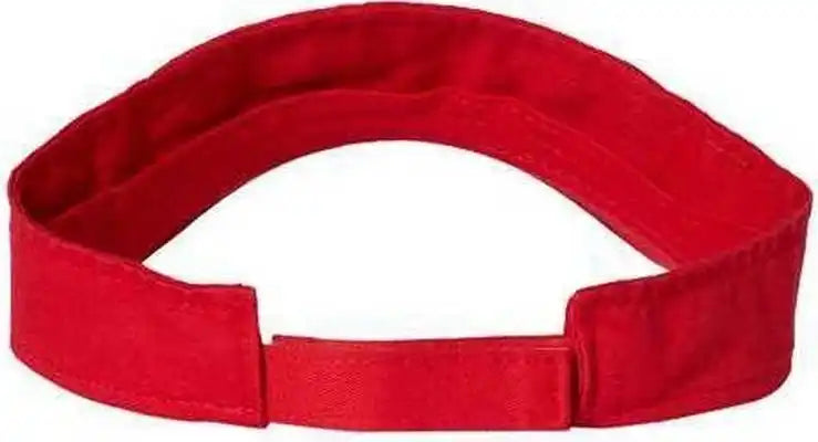 Valucap Vc500 Bio Washed Visor Red / one Size Fits Most