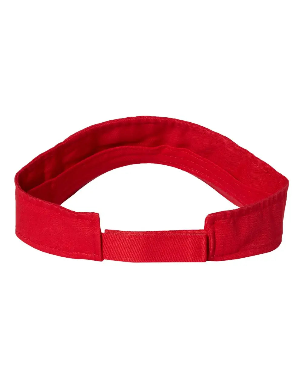 Valucap Vc500 Bio-washed Visor - Red - one Size Fits Most