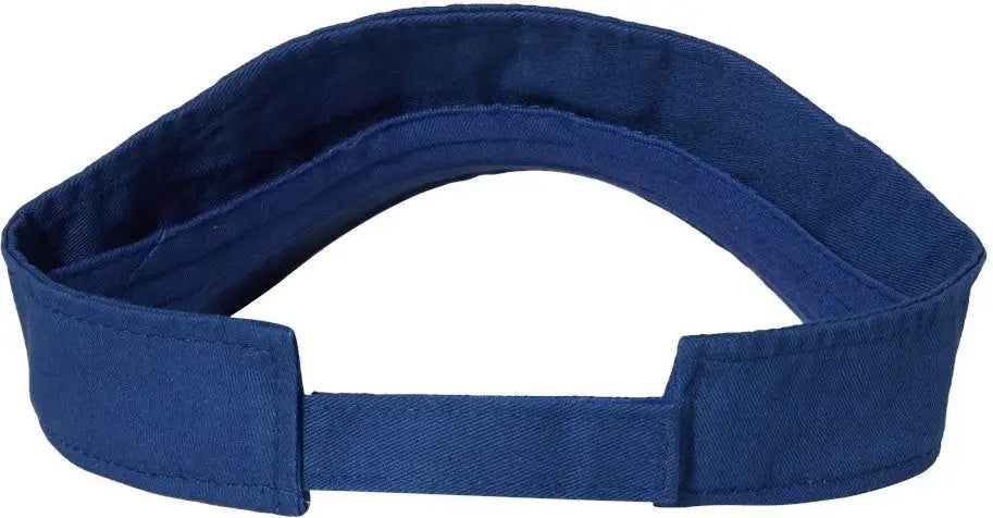 Valucap Vc500 Bio-washed Visor - Royal Blue - one Size Fits Most