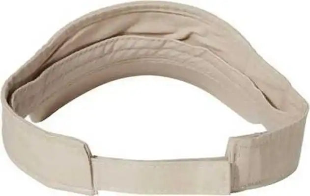 Valucap Vc500 Bio Washed Visor Stone Ivory / one Size Fits Most