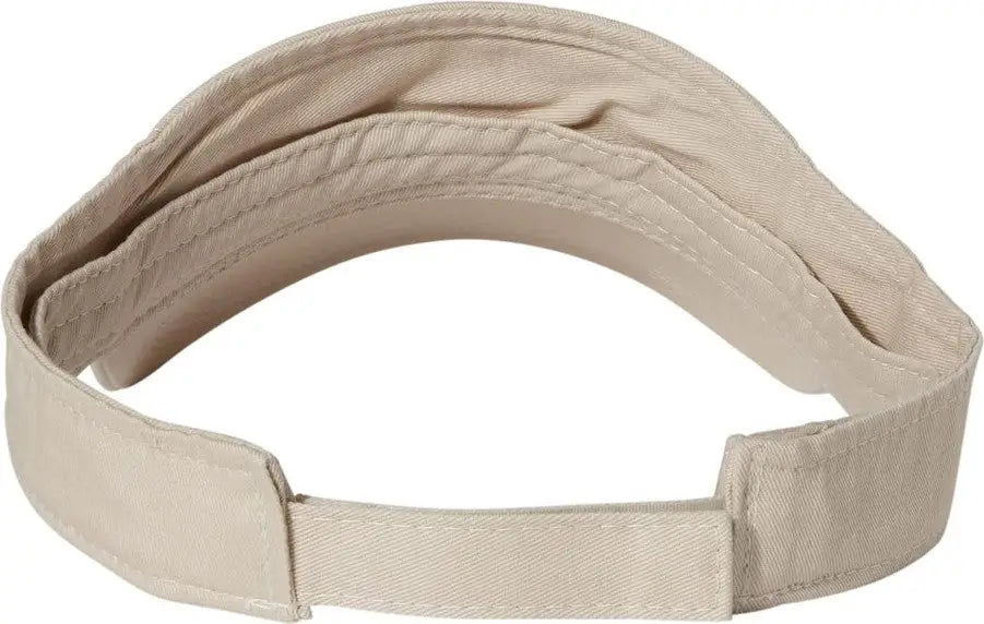 Valucap Vc500 Bio-washed Visor - Stone - one Size Fits Most