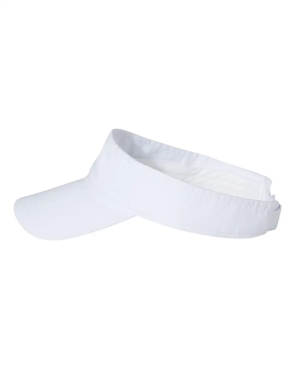 Valucap Vc500 Bio-washed Visor - White - one Size Fits Most