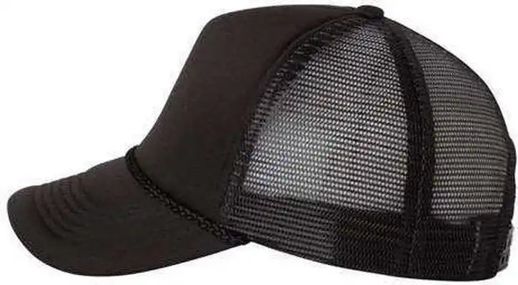 Valucap Vc700 Foam Mesh-back Trucker Cap - Black - 6 5/8’’ - 7 3/8’’
