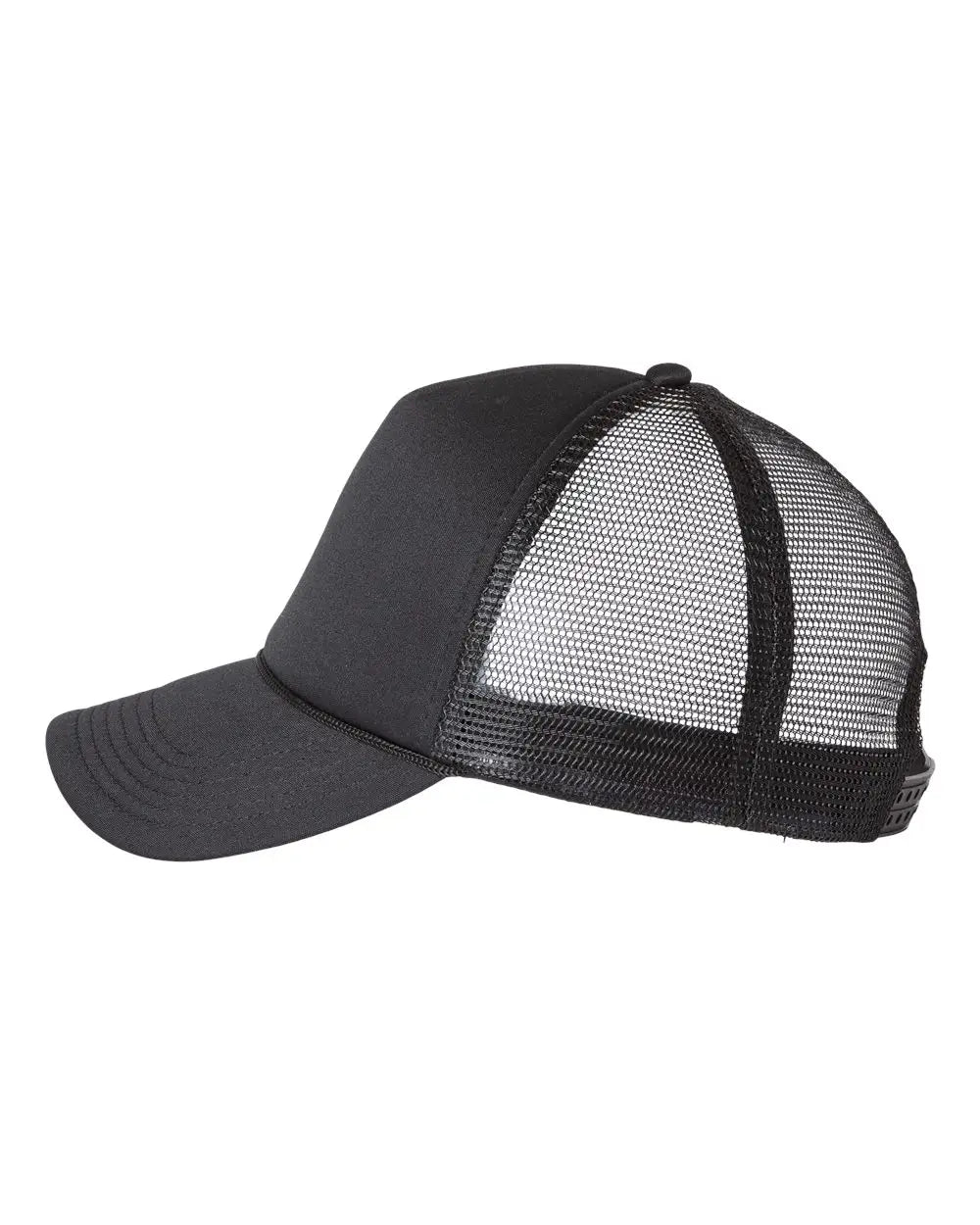 Valucap Vc700 Foam Mesh-back Trucker Cap - Black - one Size Fits Most