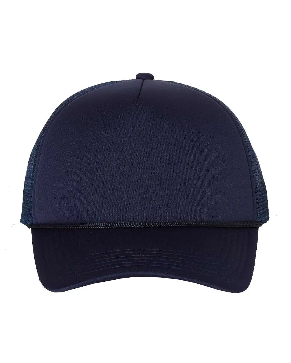 Valucap Vc700 Foam Mesh-back Trucker Cap - Navy - one Size Fits Most