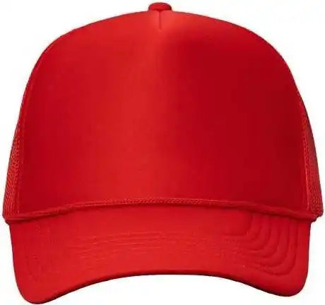 Valucap Vc700 Foam Mesh Back Trucker Cap Red / one Size Fits Most