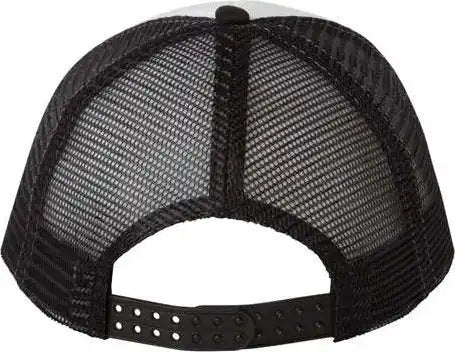 Valucap Vc700 Foam Mesh Back Trucker Cap White Black / 6 5/8’’ 7 3/8’’