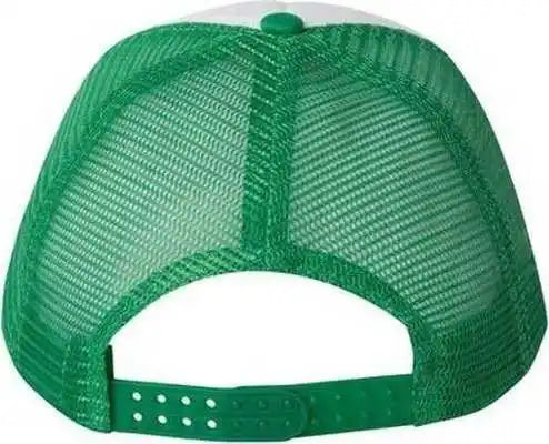 Valucap Vc700 Foam Mesh Back Trucker Cap White Kelly / one Size Fits Most