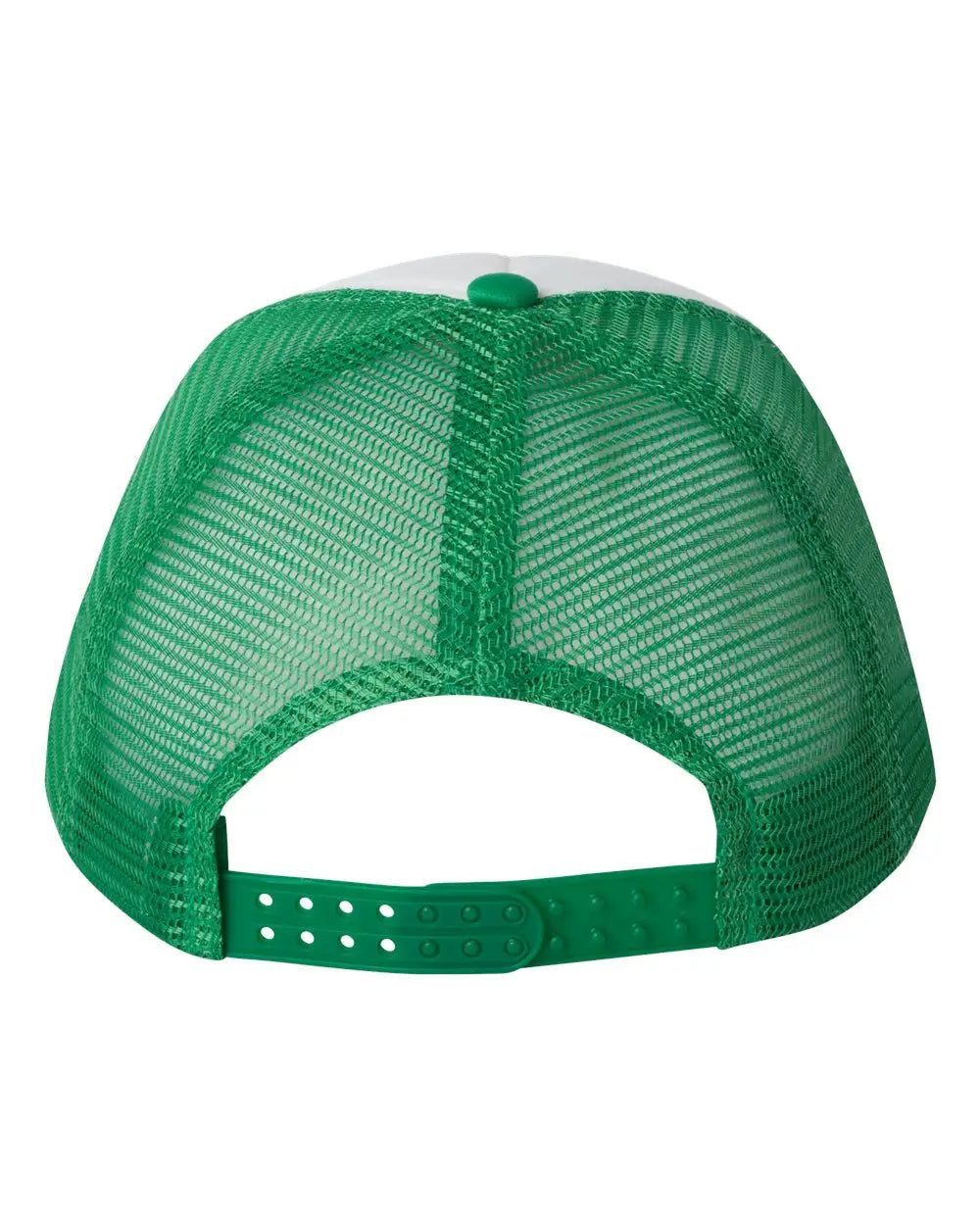 Valucap Vc700 Foam Mesh-back Trucker Cap - White Kelly - one Size Fits Most