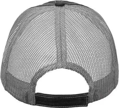 Valucap Vc990 Contrast Stitch Cap - Black Gray - one Size Fits Most
