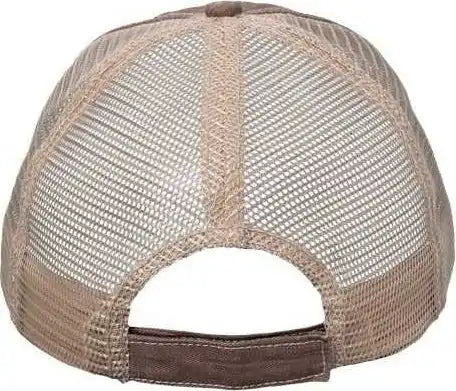Valucap Vc990 Contrast Stitch Cap Brown Khaki / one Size Fits Most