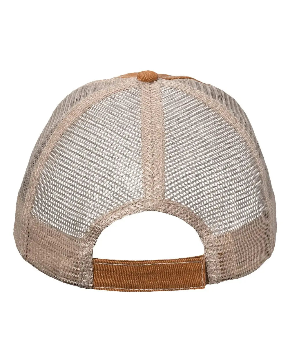Valucap Vc990 Contrast Stitch Cap - Golden Brown Khaki