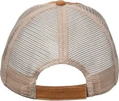 Valucap Vc990 Contrast Stitch Cap - Golden Brown Khaki - one Size Fits Most