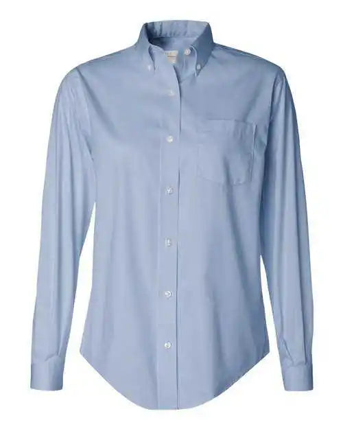 Van Heusen 13v0110 Women’s Pinpoint Oxford Shirt - Blue
