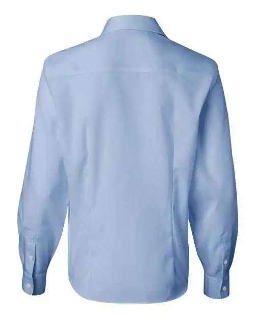 Van Heusen 13v0144 Women’s Non-iron Pinpoint Oxford Shirt - Blue Mist