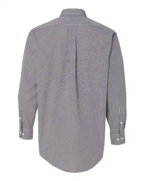 Van Heusen 13v0225 Gingham Check Shirt - Black