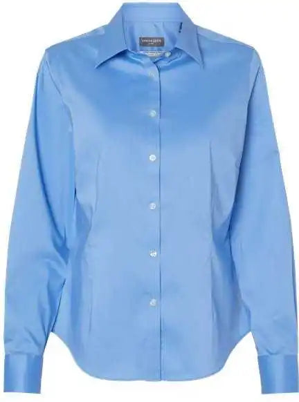 Van Heusen 13v0479 Women’s Ultra Wrinkle Free Shirt - Blue Frost