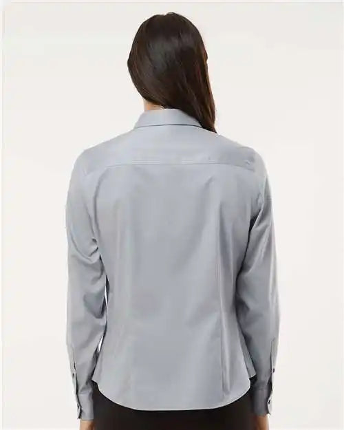 Van Heusen 13v0479 Women’s Ultra Wrinkle Free Shirt - Gray Mist