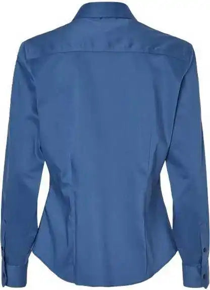Van Heusen 13v0479 Women’s Ultra Wrinkle Free Shirt - Smokey Blue