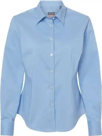 Van Heusen 13v0480 Women’s Stainshield Essential Shirt - Bel Air Blue