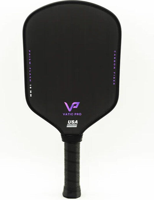 Vatic Pro Prism Flash Pickleball Paddle 16mm - Black - HIT a Double
