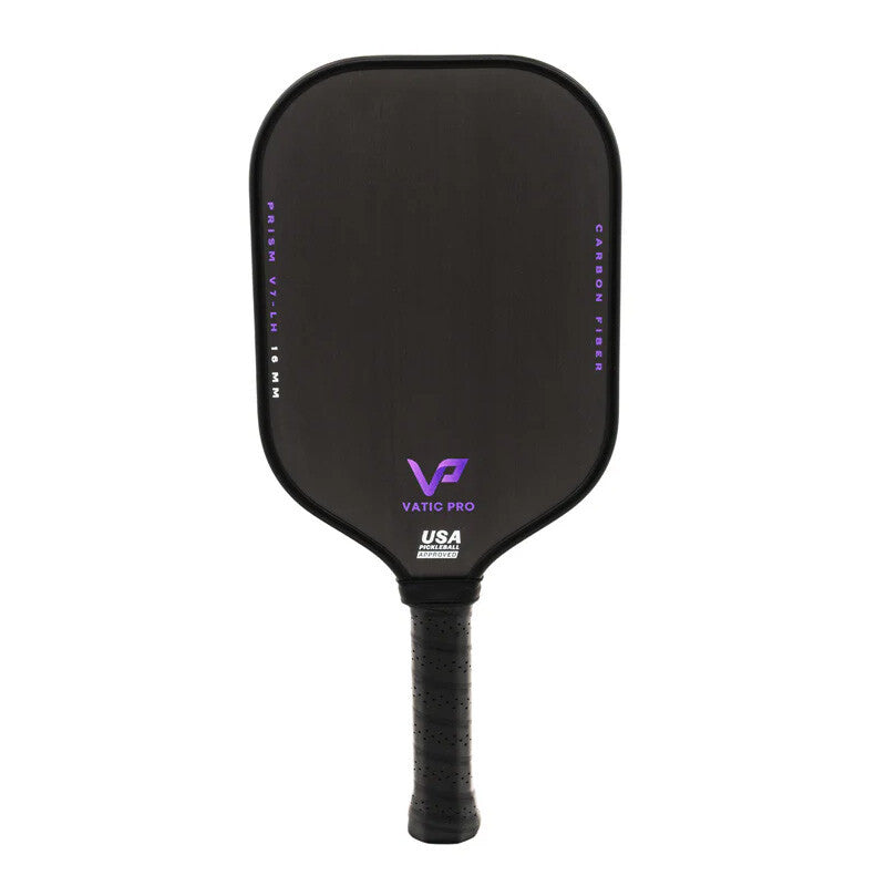 Vatic Pro Prism V7-LH Pickleball Paddle 16mm - Black - HIT a Double