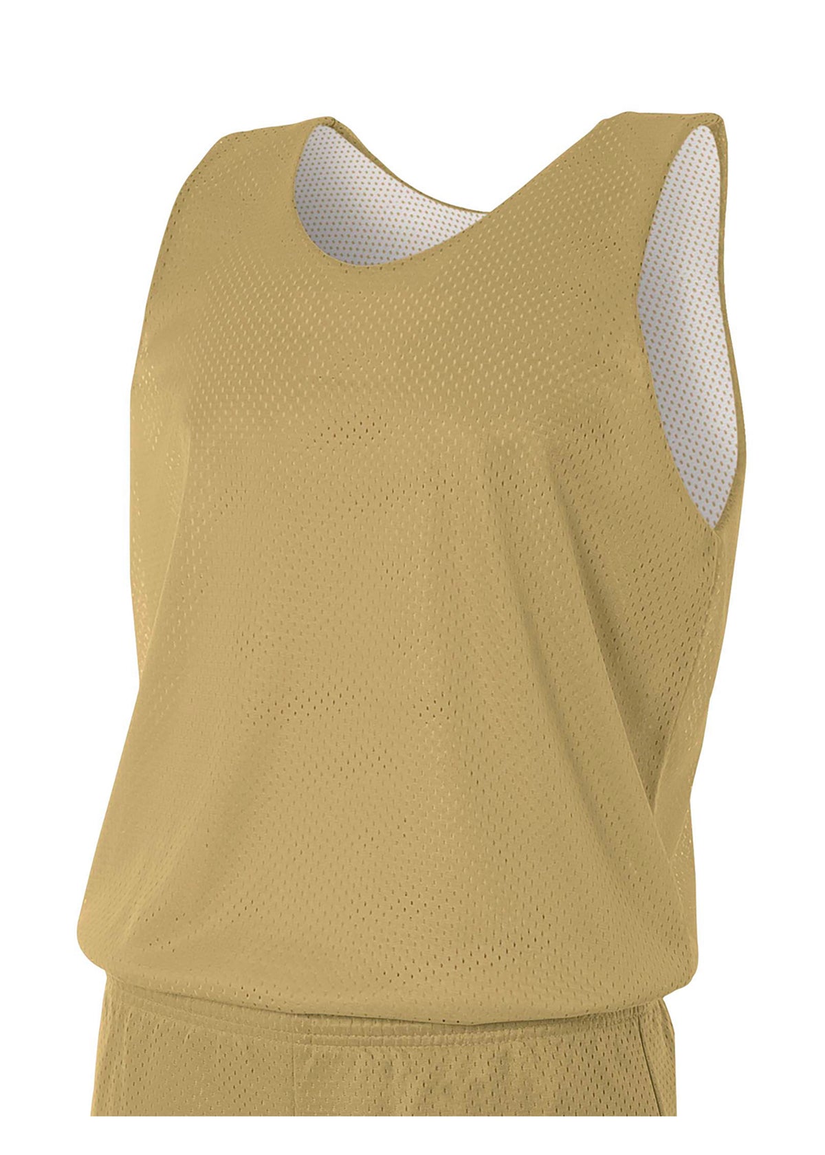 VEGAS GOLD/WHITE A4 Reversible Mesh Tank
