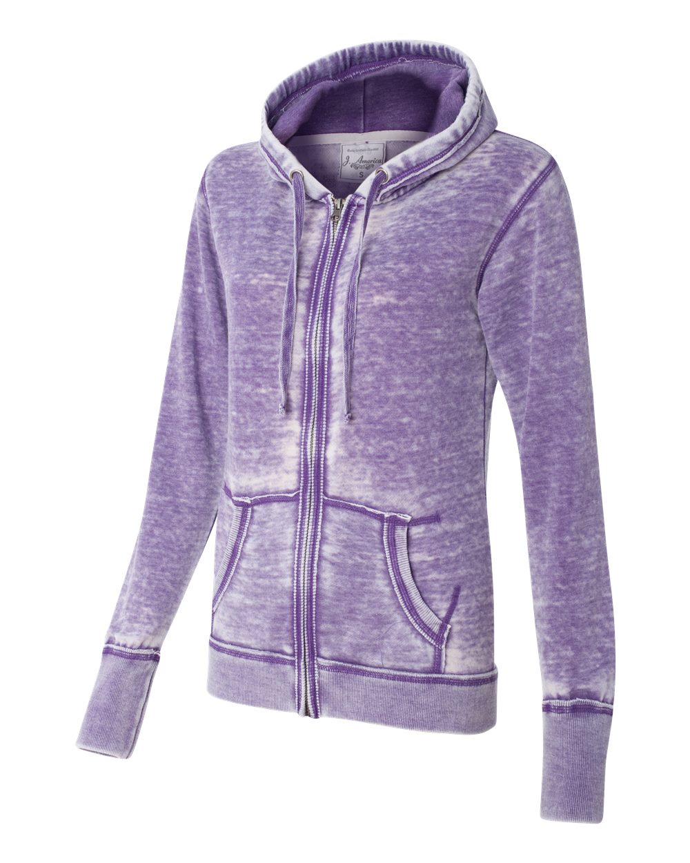 Very Berry Women's Zen Fleece Full-Zip Hooded Sweatshirt - 8913