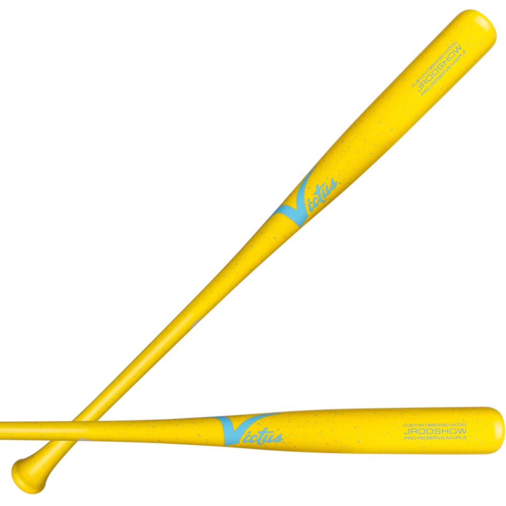 Victus Pro Reserve Jrod Show Maple Bat Vrwmjrod-yl/cb - Yellow Columbia Blue