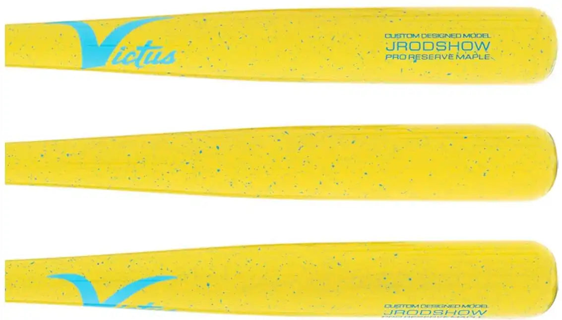 Victus Pro Reserve Jrod Show Maple Bat Vrwmjrod-yl/cb - Yellow Columbia Blue